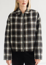 Plaid Bubble Jacket