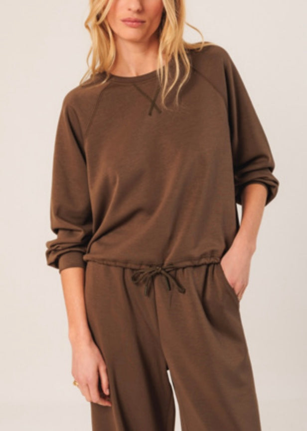 Tie Front Sweatshirt