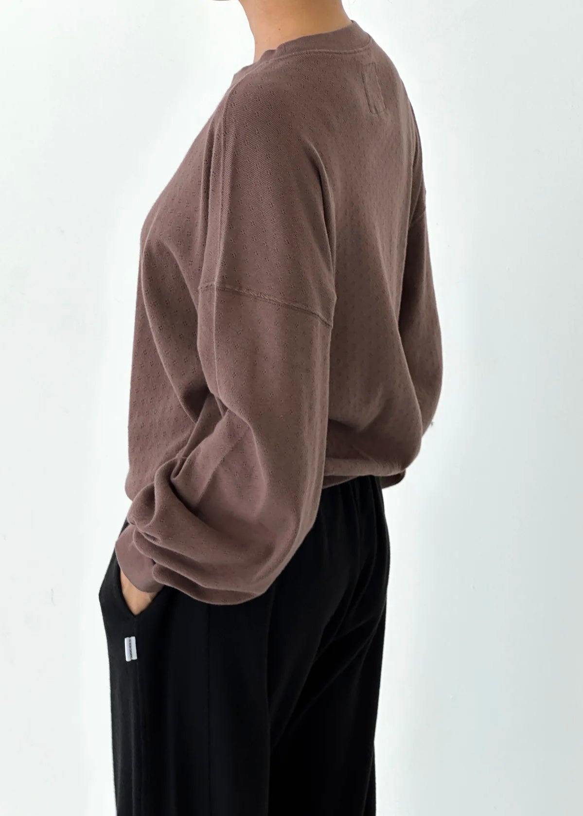 Pointelle Core Sweatshirt