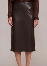 Ello Faux Leather Skirt