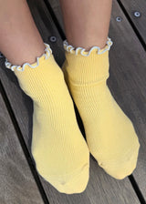 The Petite Ruffled Modal Sock