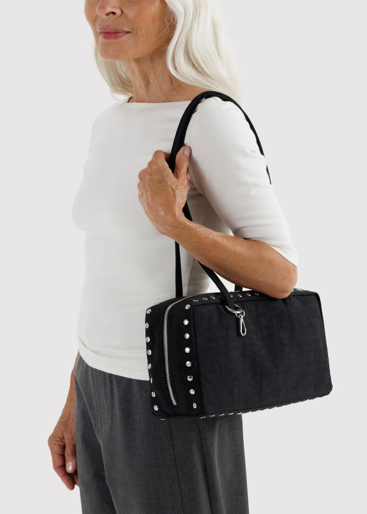 Nylon Bowler Bag - Studs