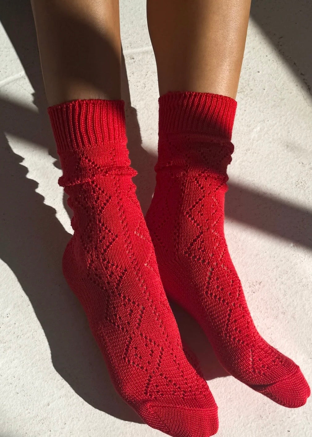 Modal Eyelet Socks