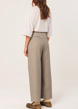 Striped Pleated Trouser
