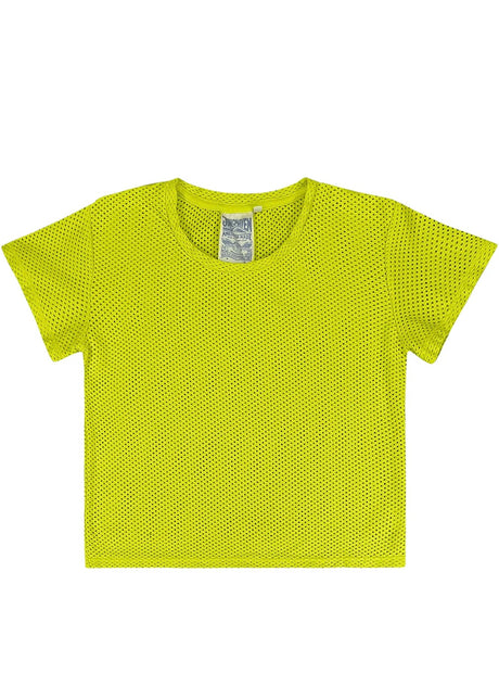 Carmen Mesh Cropped Tee