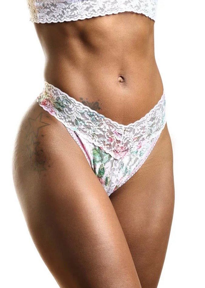 Printed Signature Lace® Thong