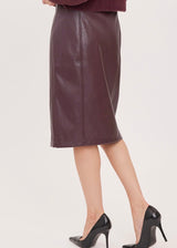 Lydia Faux Leather Skirt