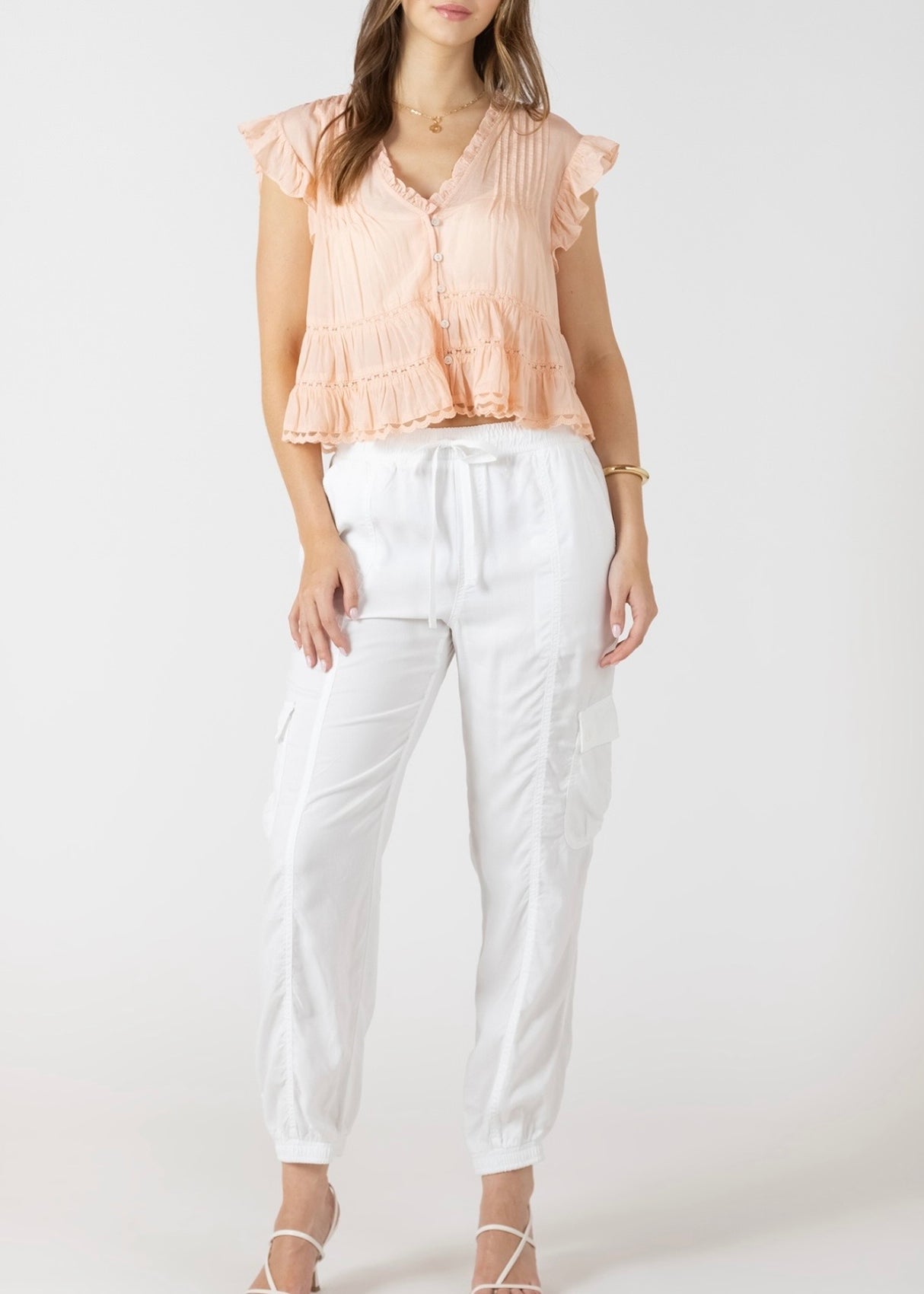 Lace Peplum Blouse