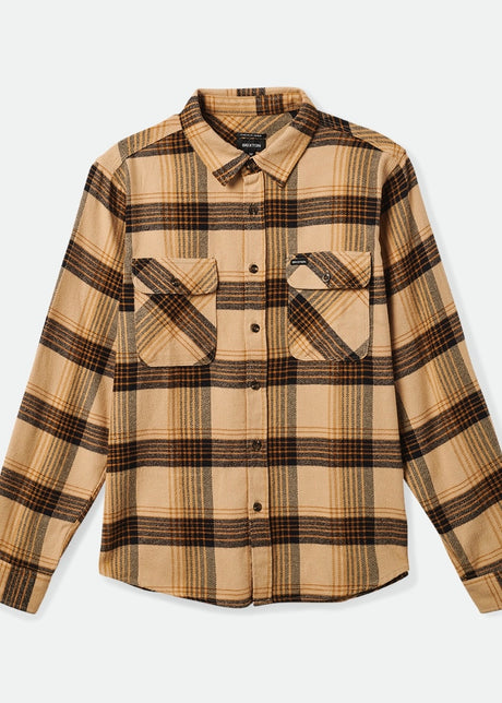 Bowery L/S Flannel Sand/Black