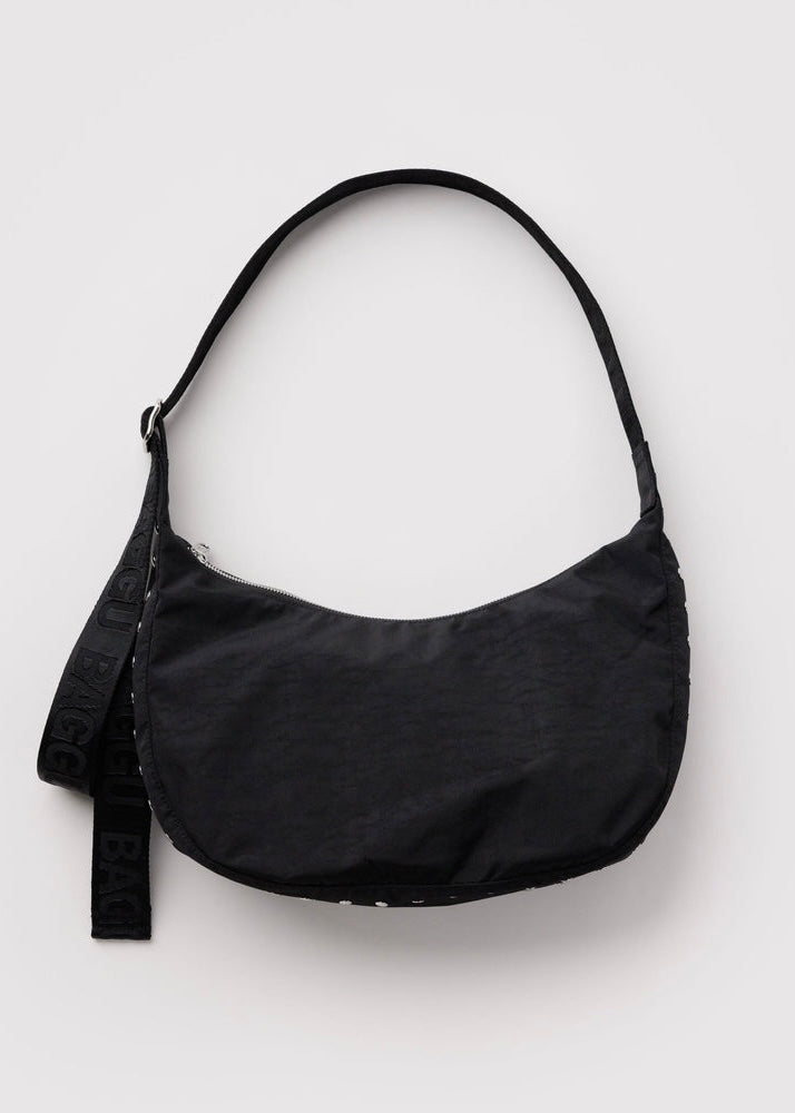 Medium Nylon Crescent Bag - Studs