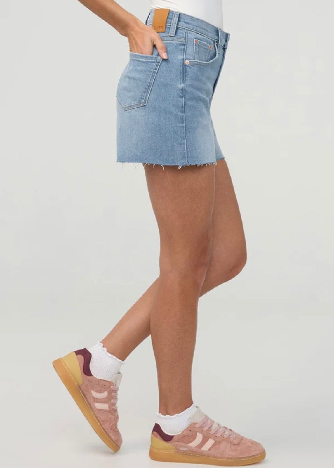Performance Denim+ HIgh Rise Relaxed Short