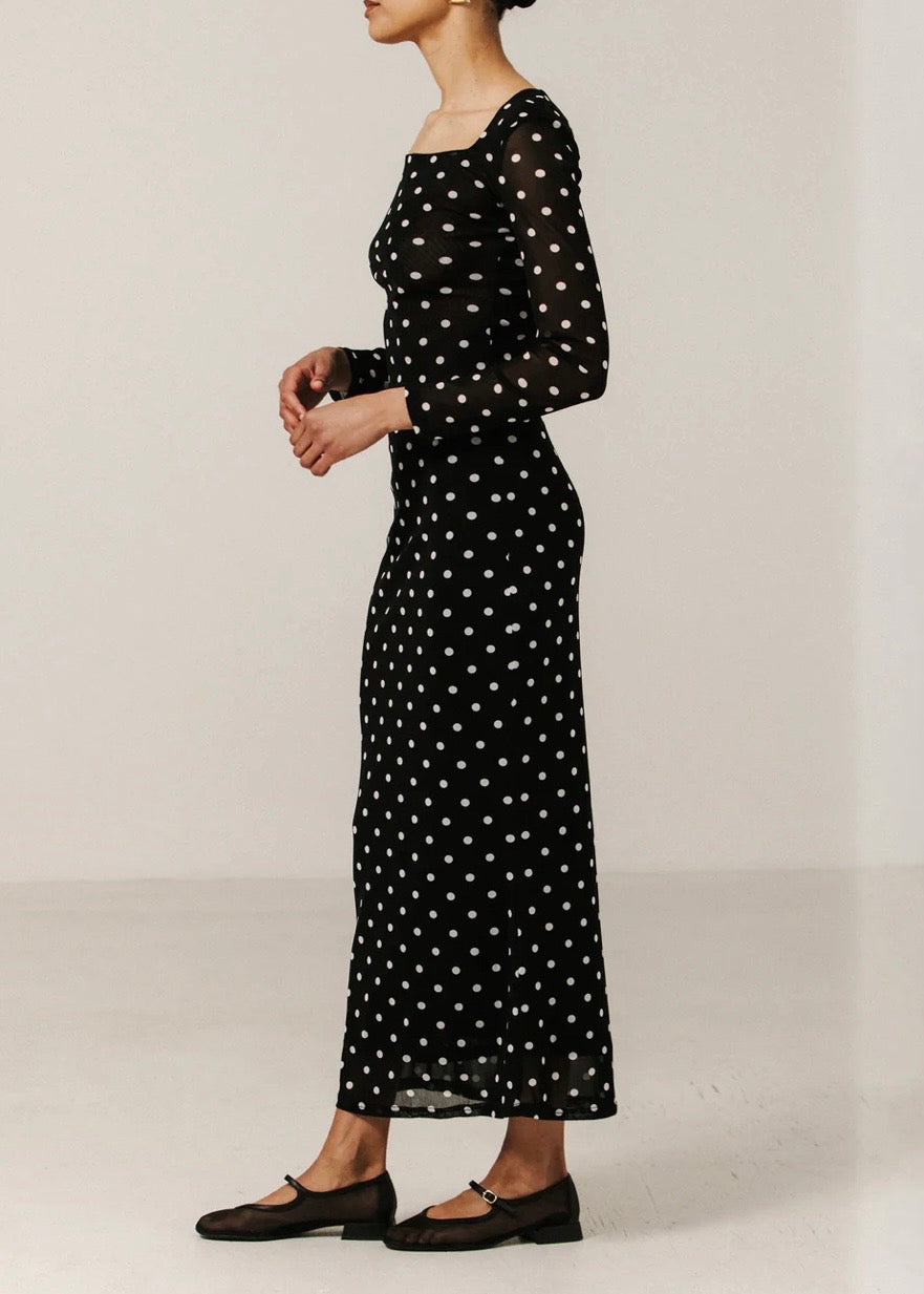 Mesh Maxi Tube Skirt