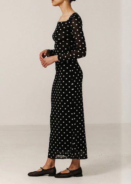 Mesh Maxi Tube Skirt