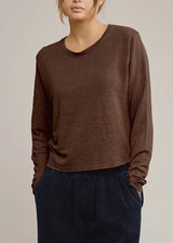 Cropped Bishop Long Sleeve Tee
