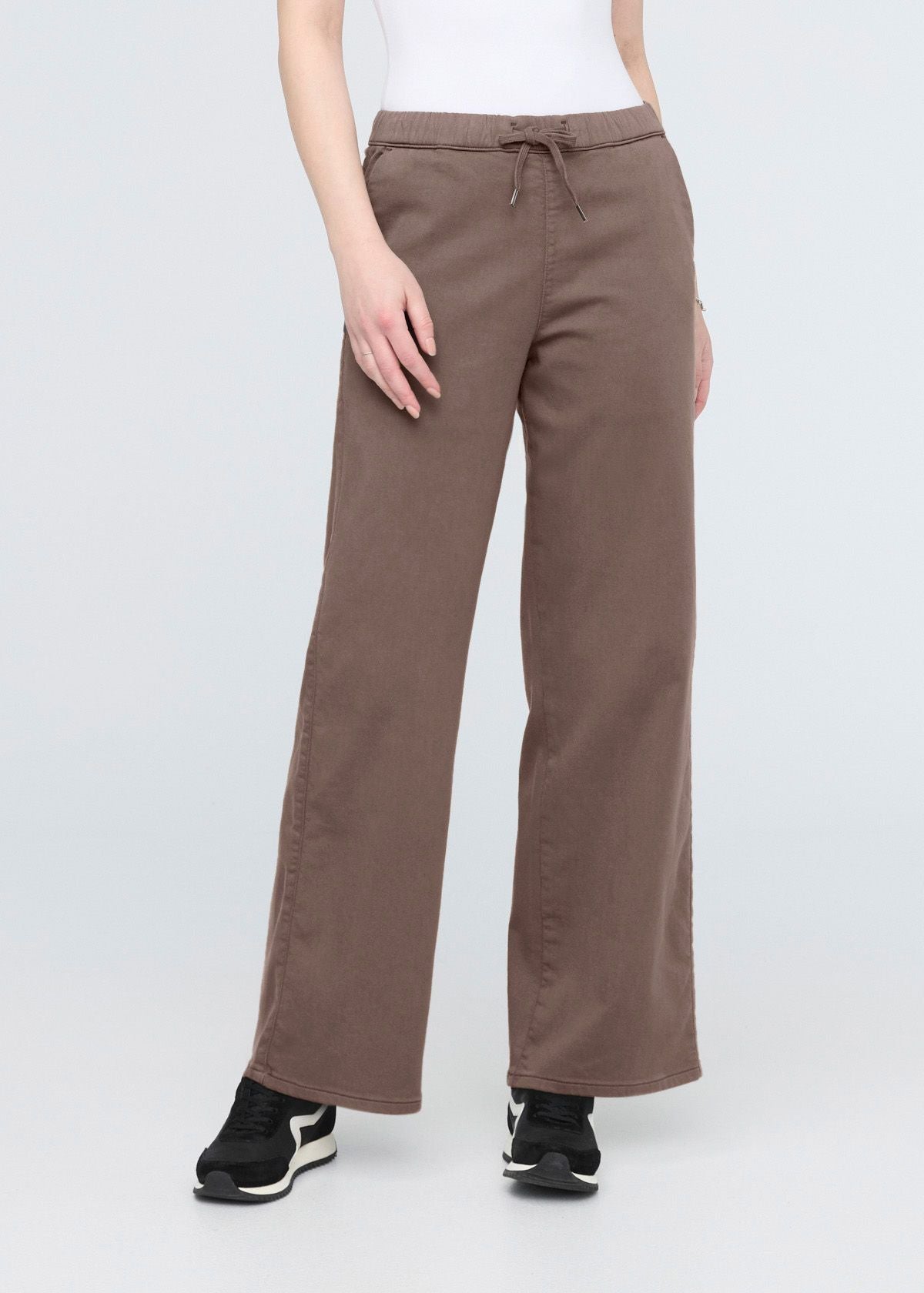 No Sweat Wide Leg Pant in Canteen