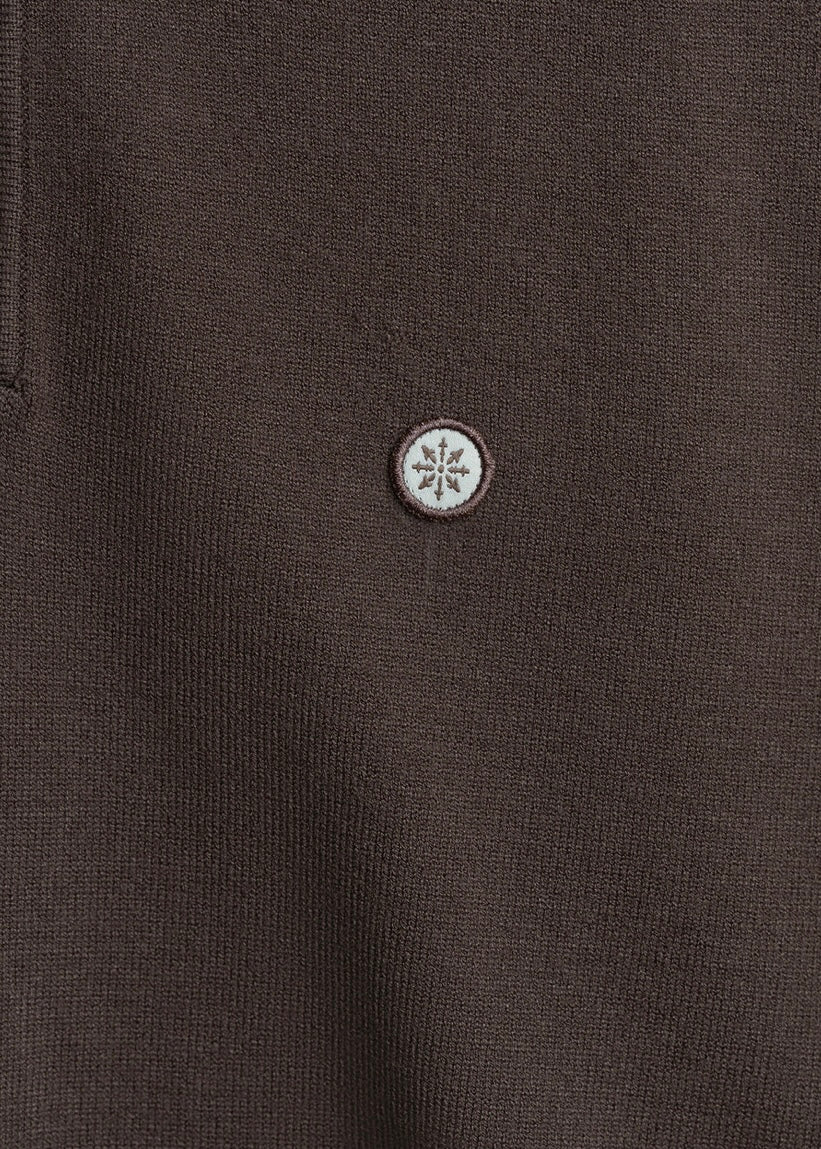 Long Sleeve Knit Polo