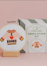 I Love Books Cross Stitch Kit