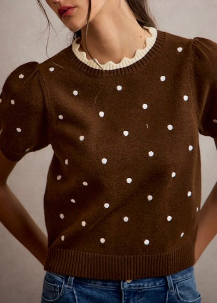 Peggy Polka Dot Sweater