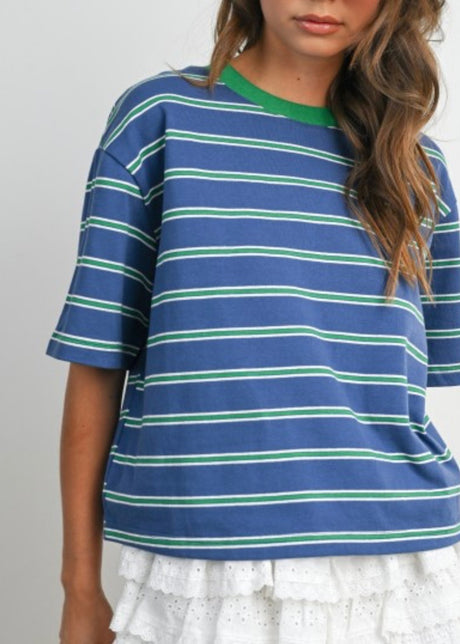 Charlie Striped Boxy T-Shirt