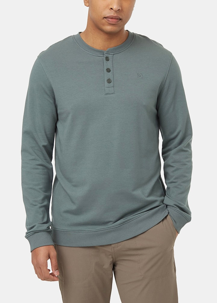 Soft Terry Light Placket Crew