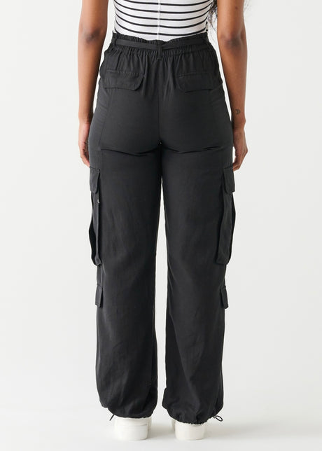 High-Waisted Parachute Cargo Pant