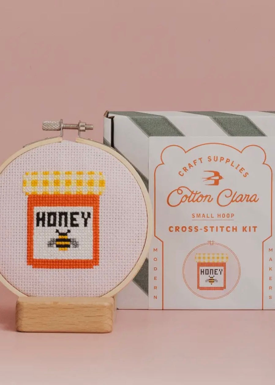 Honey Jar Cross Stitch Kit
