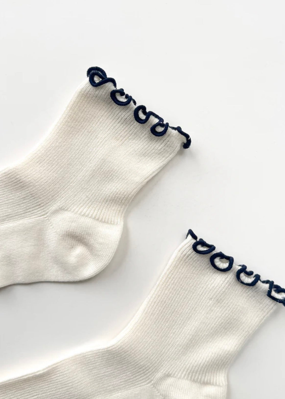 The Petite Ruffled Modal Sock