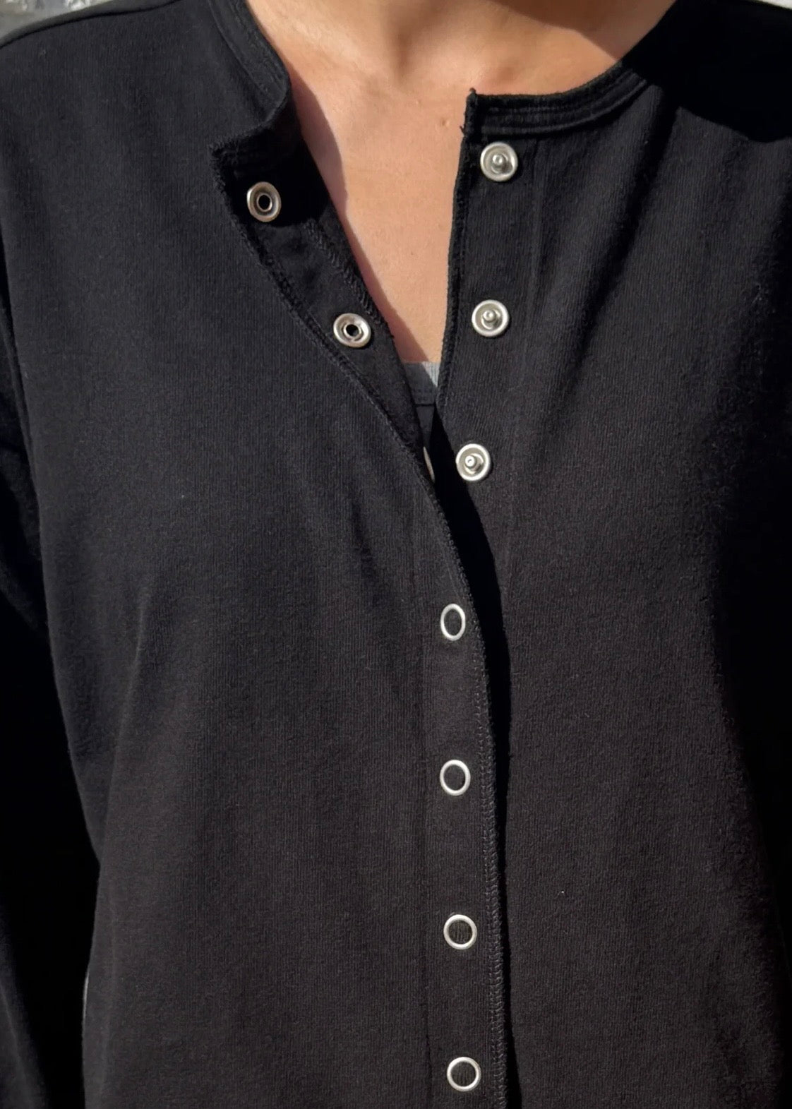 *pre-order Soft Jersey Snap Cardigan