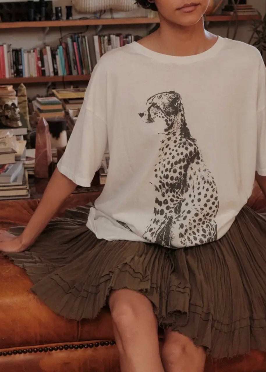 *pre-order Cheetah Oversized Graphic T-Shirt