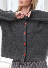 Lovie Heart Button Cardigan