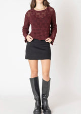 Wavy Hem Sweater