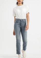 Midweight Performance Denim High Rise Straight in Vintage