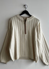 Outline Half Zip Sweater