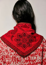 Carmen Knitted Triangle Scarf