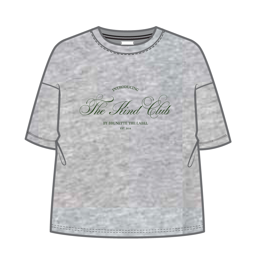 Kind Club Melange Boxy Tee