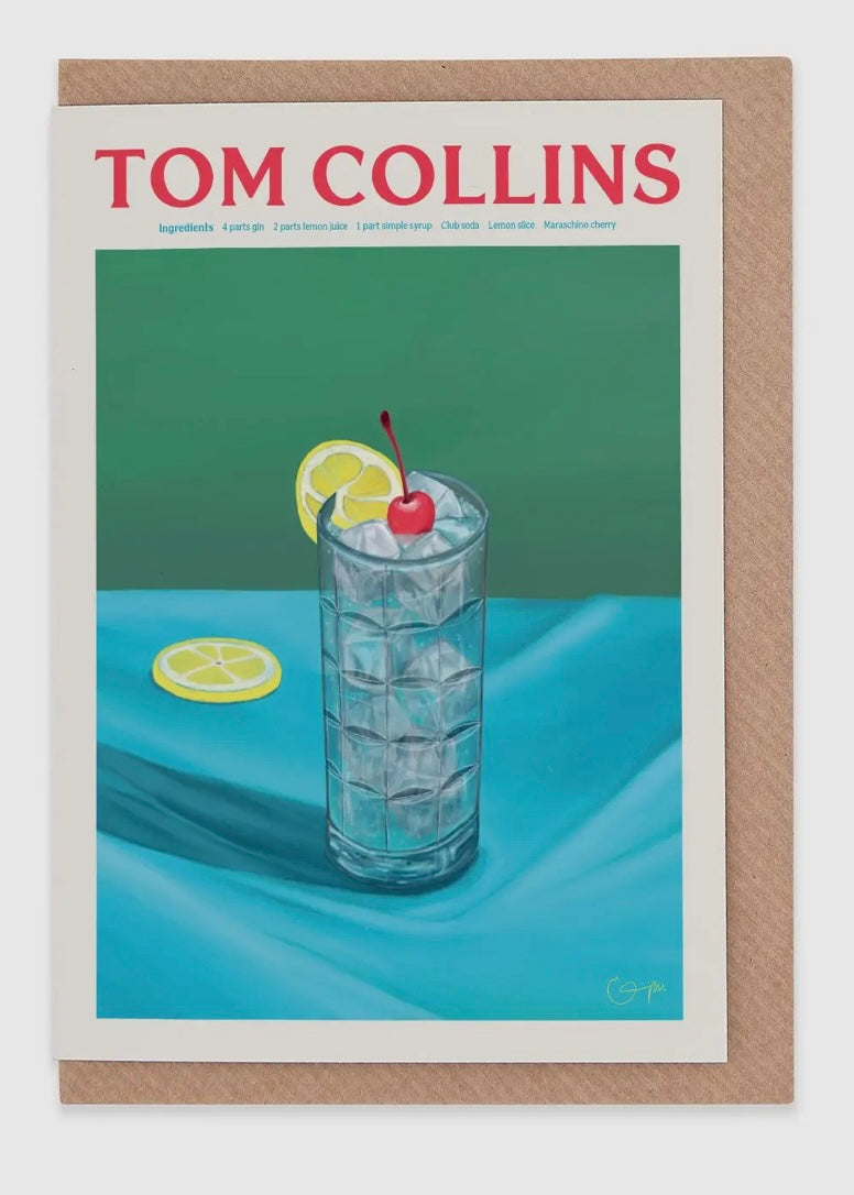Tom Collins Greeting Card