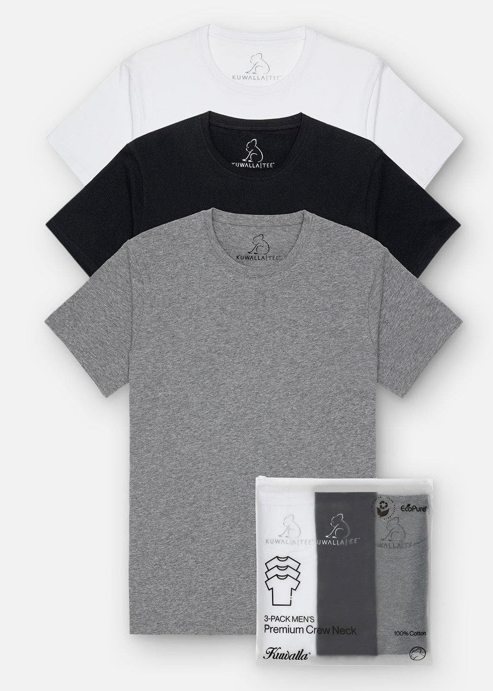 Crew Neck Tees - Mix 3-Pack