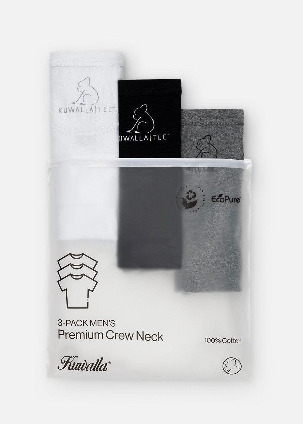 Crew Neck Tees - Mix 3-Pack