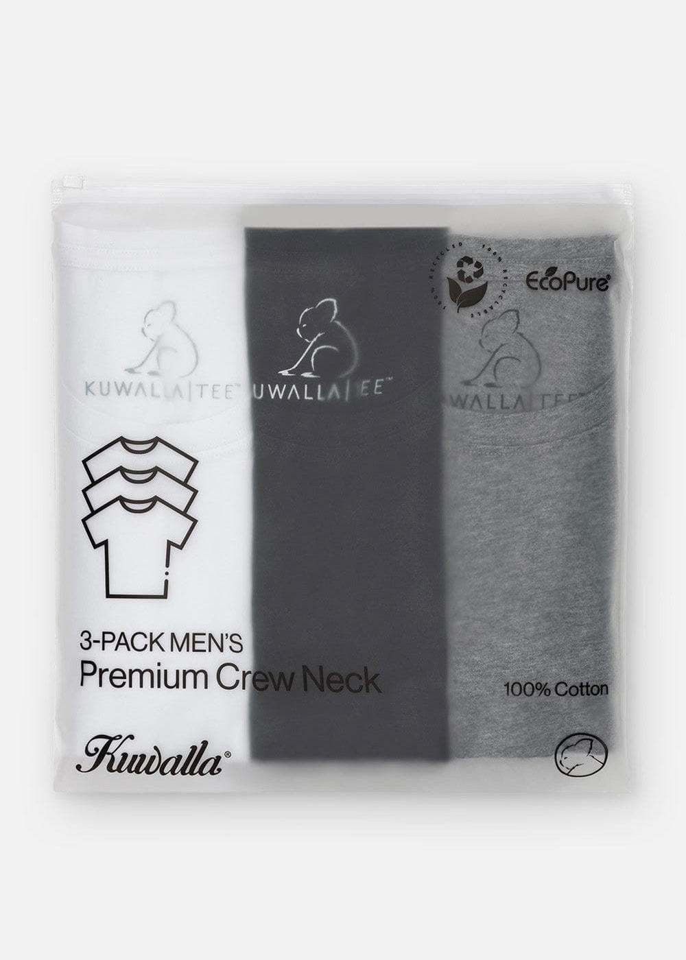 Crew Neck Tees - Mix 3-Pack