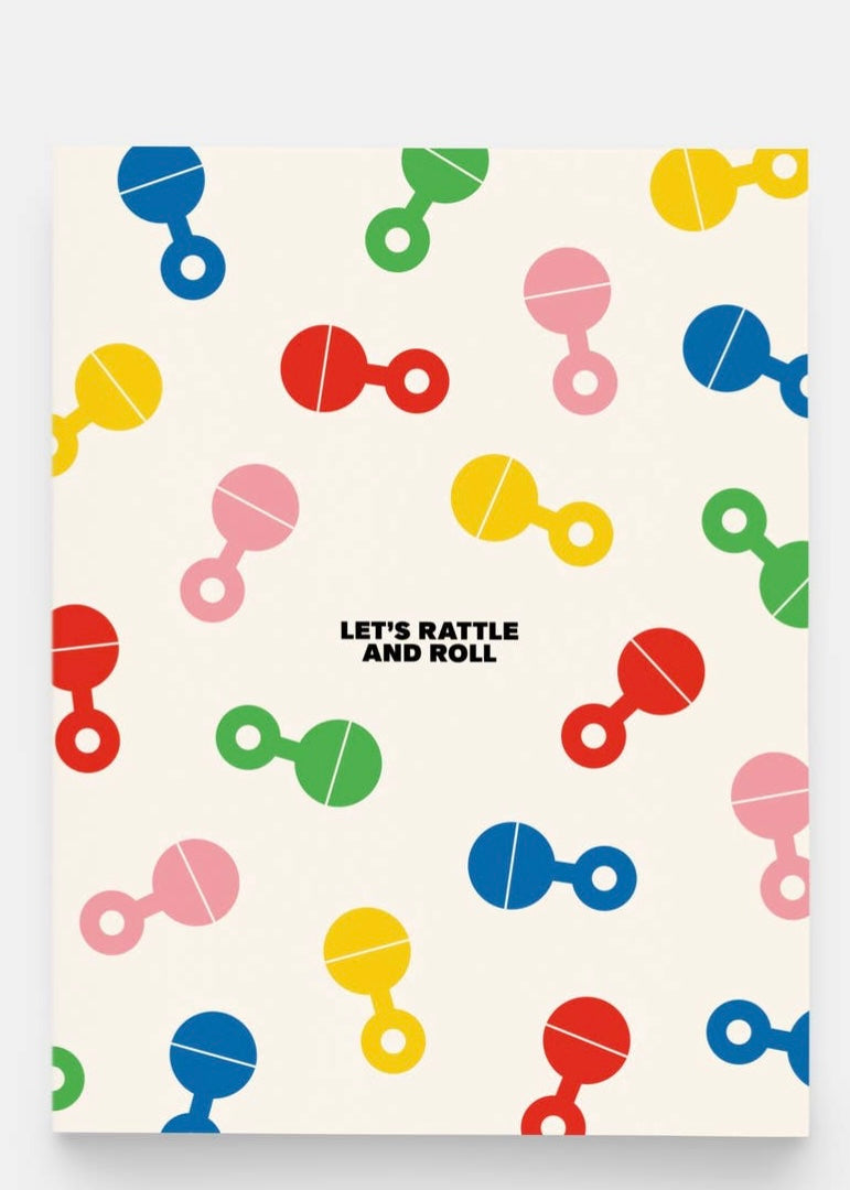 Let's Rattle and Roll Baby Card