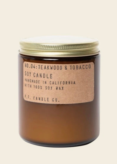 Teakwood & Tobacco Candle - 7.2oz