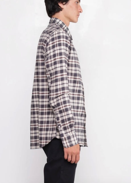 Japanese Wallace Plaid in Off White & Grey