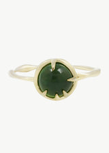 Fortune Teller Ring in Green Serpentine