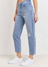 Non Stretch Mom Jeans