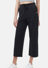 French Terry Cropped Wide Leg Sweatpant