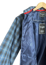 Plaid Lined Overshirt in Blue