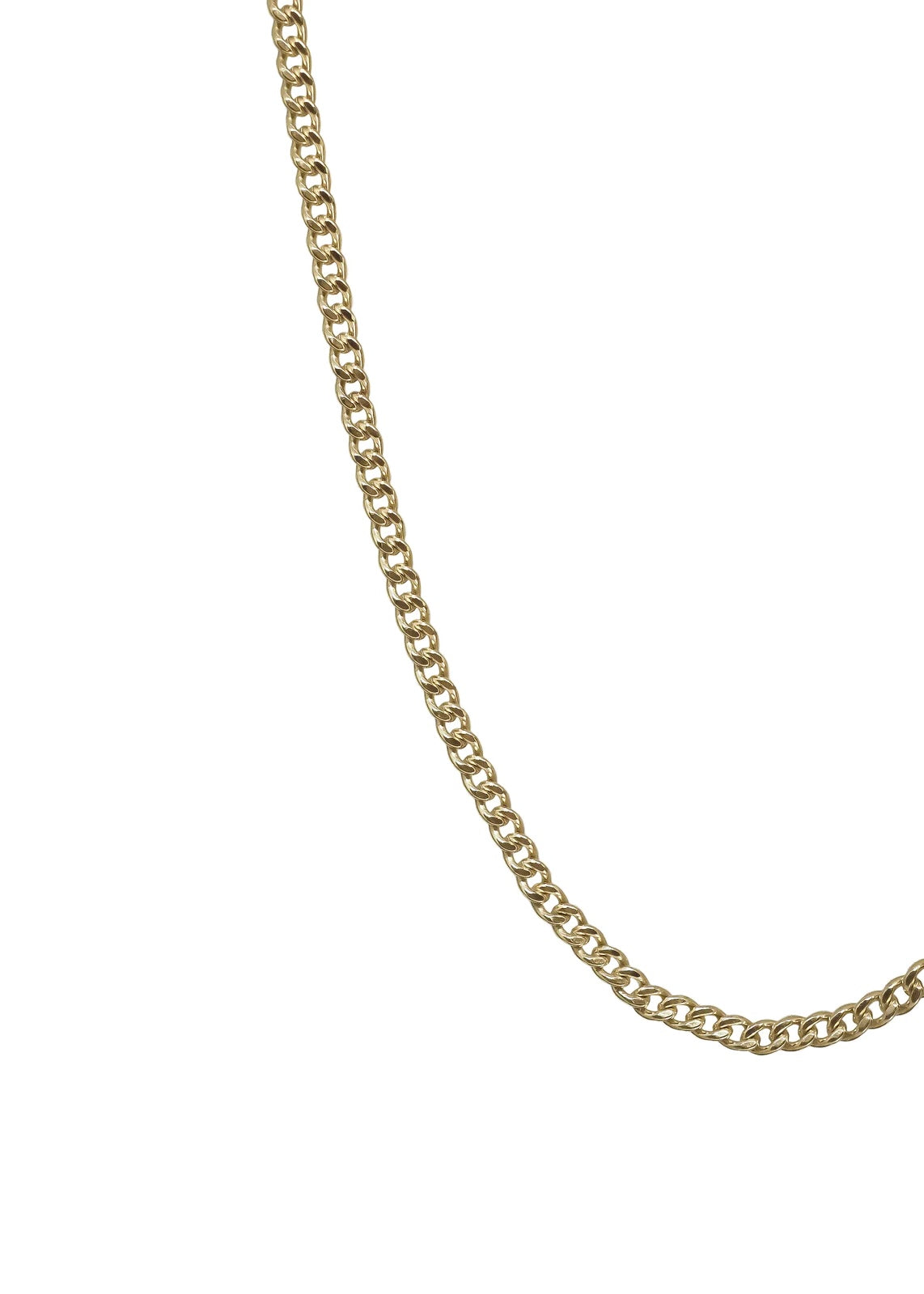 Curb Chain Midweight Necklace - Gold
