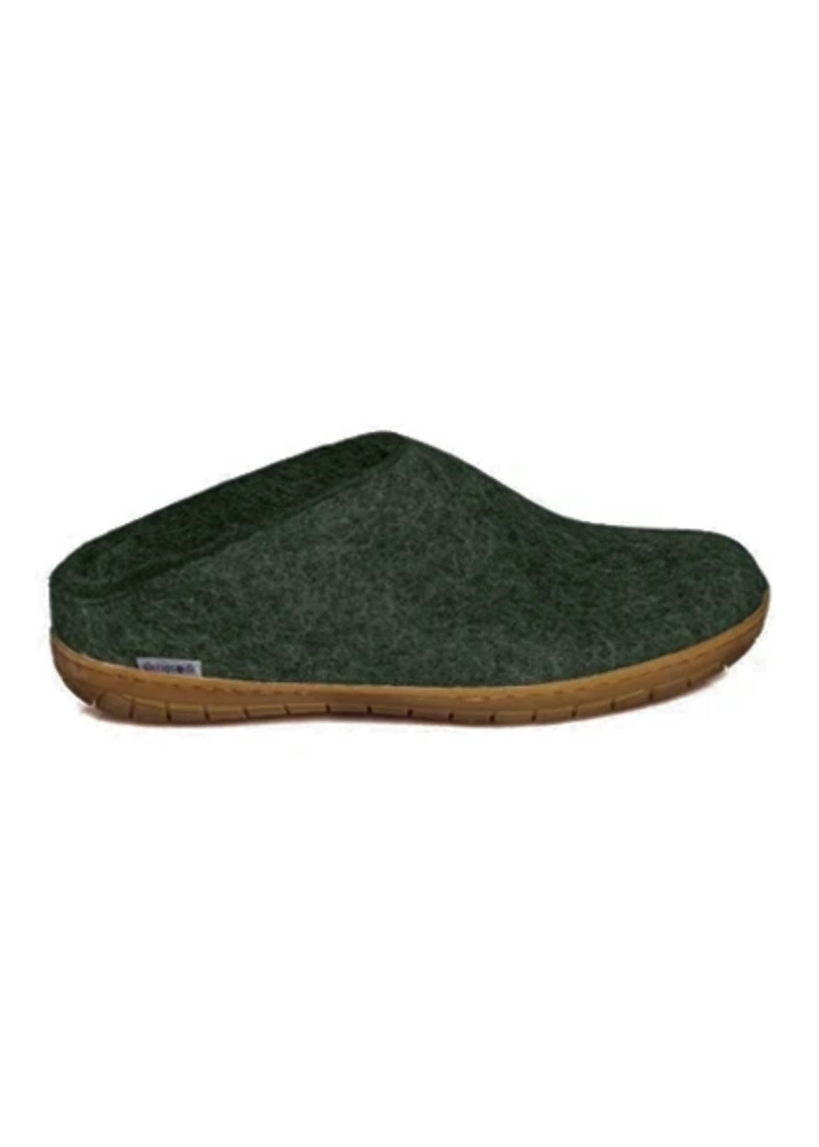 Slipper with Rubber Sole - Forest