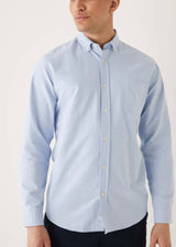 The Jasper Good Cotton Oxford Shirt in Light Blue